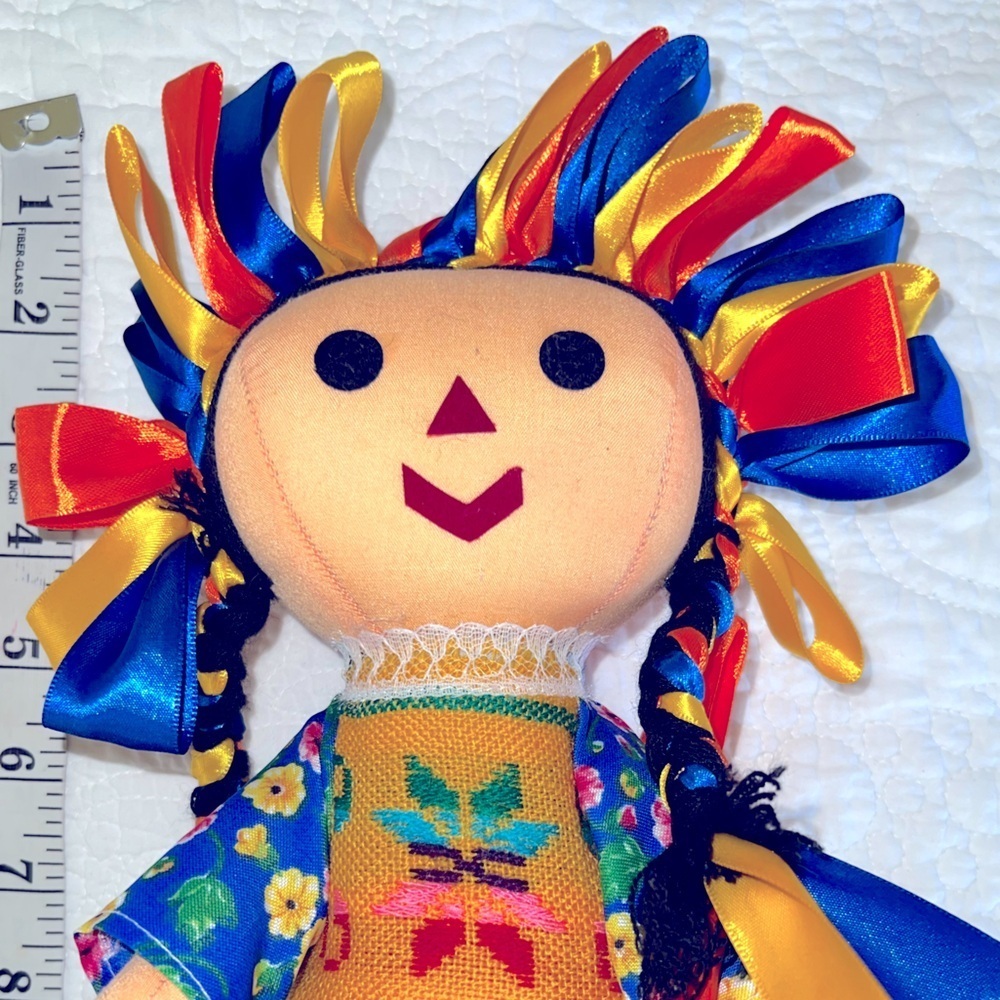 MARÍA LELE DOLL AUTHENTIC MEXICAN DOLL 15” MULTI COLOR - Picture 5 of 8